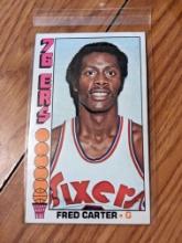 1976-77 Topps #111 Fred Carter Philadelphia 76ers NBA Vintage Basketball Card