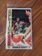 Charlie Scott 1976-77 Topps jumbo card