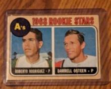 1968 Topps Rookie Stars A's Roberto Rodriguez Osteen #199 Vintage