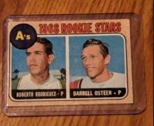 1968 Topps #199 A's 1968 Rookie Stars (Roberto Rodriguez / Darrell Osteen)