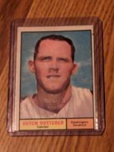 Set Break 1961 Topps Baseball Vintage  #332 Dutch Dotterer Senators Card