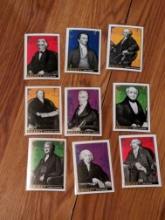 x9 Presidential goudey 2017 Upper Deck card lot See pictures