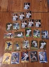 x24 2000 Fleer Ultra Die Cut mlb lot and also Topps Chrome cards See pictures