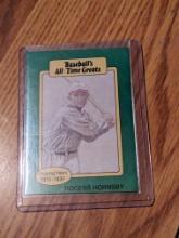 1987 Rogers Hornsby Baseball All-Time Greats ML Baseball Card