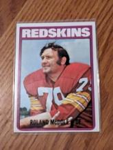 1972 Topps #168 Roland McDole Rookie Vintage Football Card Washington Redskins