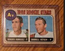 Roberto Rodriguez Darrell Osteen 1968 Topps A’s Rookie