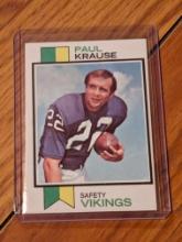 1973 Topps Football Card Paul Krause Minnesota Vikings #380