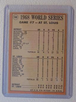 1969 TOPPS NO.168 1968 WORLD SERIES GAME 7