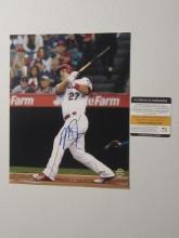 MIKE TROUT SIGNED 8X10 PHOTO WITH COA ANGELS