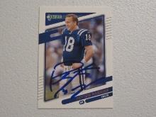 PEYTON MANNING SIGNED TRADING CARD WITH COA