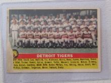 1956 TOPPS DETROIT TIGERS TEAM CARD NO.213