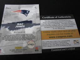 Mac Jones Signed Trading Card RC COA Pros