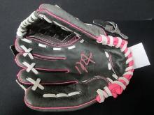 MIKE TROUT SIGNED FIELDING GLOVE COA