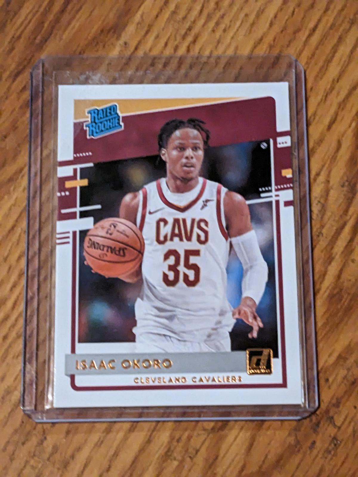 Isaac Okoro 2020-21 Panini Donruss RC Rated Rookie #203 Cleveland Cavaliers
