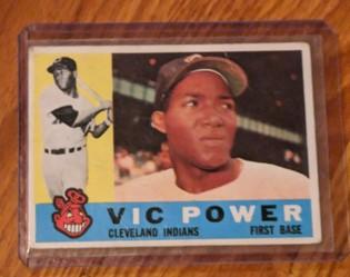 1960 Topps #75 Vic Power Cleveland Indians Baseball Card