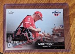 Mike Trout 2018 Topps Opening Day Before Opening Day Insert Baseball Card BOD-MT
