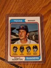 1974 Topps Billy Martin/Frank Lucchesi/Art Fowler/Charlie Silvera/Jackie Moore