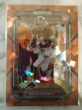 2023 Prizm Red Cracked Ice Rookie Brian Branch #166