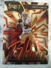 Hand Signed Trey Lance Rookie With COA