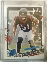 2023 Donruss Rated Rookie Will Anderson Jr. #342