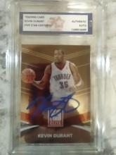 Hand Signed Kevin Durant Card W/COA