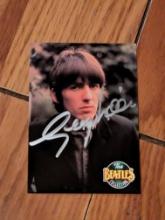 George Harrison Signed Card autographed card w/coa