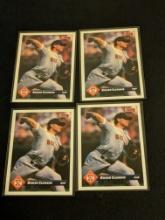 x4 lot all being 1993 Donruss 119 Roger Clemens Boston Red Sox Baseball Cards