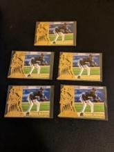 x5 lot all being 1996 Topps Laser Shawon Dunston Die-Cut