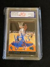 Vince Carter 1998 PressPass auto Authenticated by Fivestar Grading