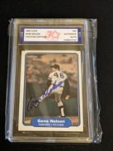Gene Nelson 1982 Fleer auto Authenticated by Fivestar Grading