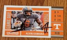 Alvin Kamara autographed card w/coa