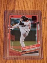 055/100 SP 2023 Panini Chronicles Clearly Donruss Roger Clemens