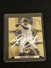 Miguel Cabrera autographed card w/coa