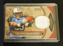 2011 Bowman Sterling Jamie Harper RC #BSR-JH Rookie Jersey Patch Titans