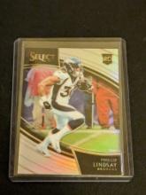 Phillip Lindsay 2018 Panini Select FIELD LEVEL SILVER PRIZM Rookie Card RC #224