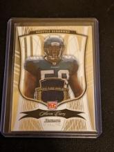 593/749 SP 2009 Bowman Sterling Rookie Patch #163 Aaron Curry RC (Seatle Seahawks