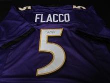 Joe Flacco signed football jersey JSA COA