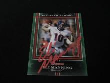 Eli Manning signed football card COA