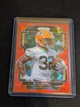 2021 Panini Prizm Kylin Hill Red Cracked Ice Prizm Rookie RC #403 Football