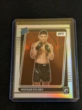 Movsar Evloev 2022 Panini Optic UFC Silver Holo Prizm Rated Rookie RC SP #112