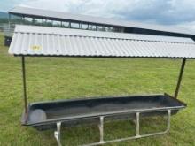 Tin covered feed trough