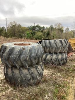 SET OF 4 TIRES AND WHEELS