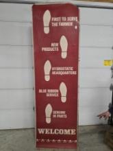 IH welcome mat first to serve the farmer