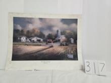 Unframed Red Power Roundup Silver Anniversary signed print 12/300 some smudging