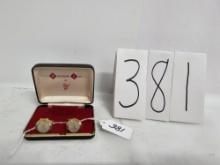 Pair of IH cufflinks by Diamond Cut by Hit with case