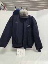 Red Cap XXL Showaker's IH Sales jacket with Dale name and 2 hats Carlisle/Chambersburg Farm Service