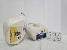 Empty plastic 5 quart jugs low ash engine oil #407533R3 & engine oil no 1 #407532R3 good condition
