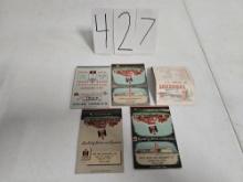 5 IH matchbox covers 2 of Texas one Tennessee one West Va and other of Va good condition