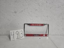 First in the field Farmall license plate guard