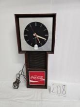 Benco Plastics Coca Cola Clock Electric Good Condition